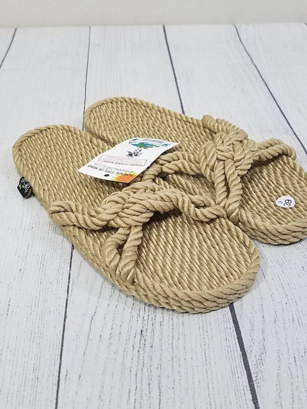 Nomadic State of Mind Sailors Delight Rope Sandals Womens Size 9-9.5 (39 EU)
